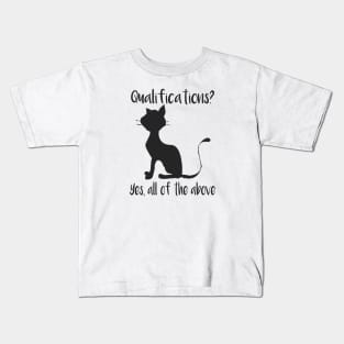 Funny Cat Lover Quotes Kids T-Shirt